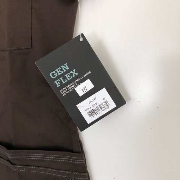 Dickies Gen Flex Scrub Top Brown Size XS - Picture 3 of 6